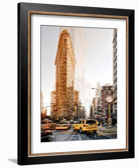 Urban Vibrations Series, Fine Art, Flatiron Building, Manhattan, New York City, United States-Philippe Hugonnard-Framed Photographic Print