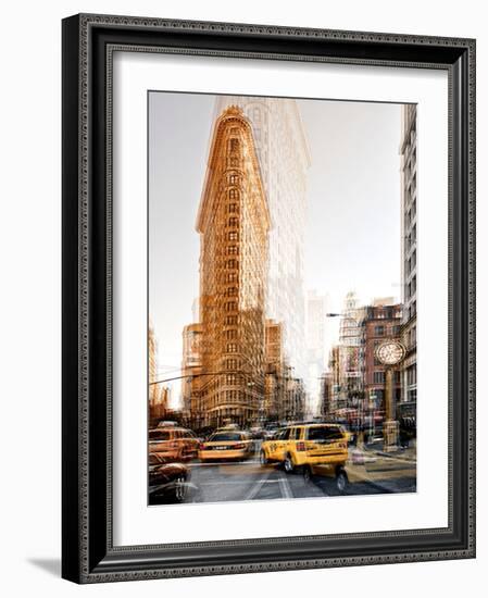 Urban Vibrations Series, Fine Art, Flatiron Building, Manhattan, New York City, United States-Philippe Hugonnard-Framed Photographic Print