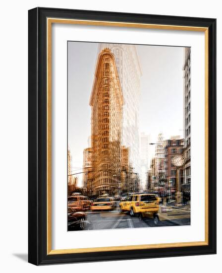 Urban Vibrations Series, Fine Art, Flatiron Building, Manhattan, New York City, United States-Philippe Hugonnard-Framed Photographic Print