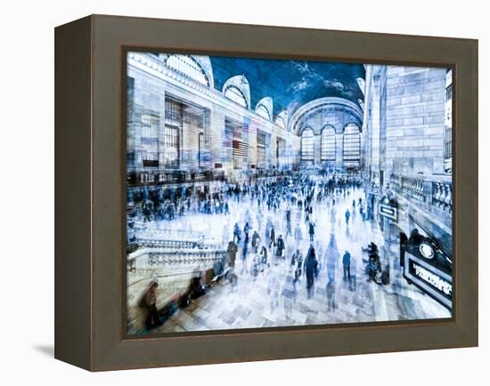 Urban Vibrations Series, Fine Art, Grand Central Terminal, Manhattan, New York City, United States-Philippe Hugonnard-Framed Premier Image Canvas