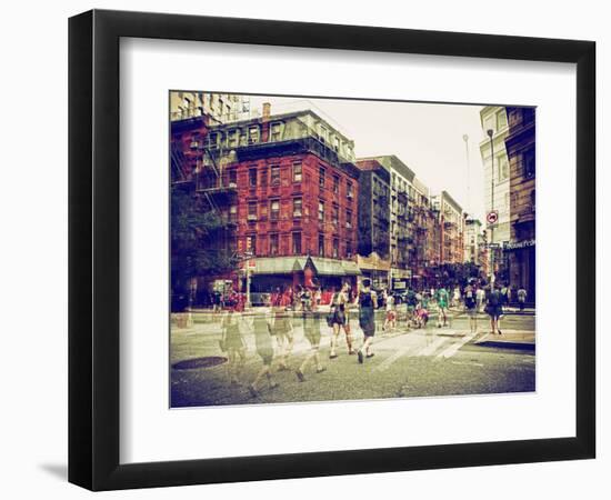 Urban Vibrations Series, Fine Art, Urban Scene, Lafayette Street, Lower Manhattan, NYC, US-Philippe Hugonnard-Framed Photographic Print