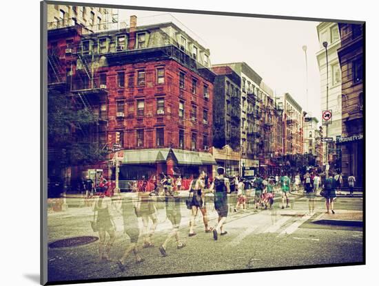 Urban Vibrations Series, Fine Art, Urban Scene, Lafayette Street, Lower Manhattan, NYC, US-Philippe Hugonnard-Mounted Photographic Print