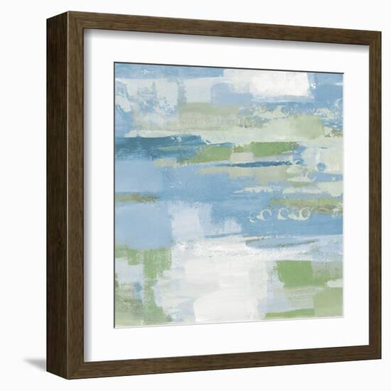 Urban Walkway II Blue and Green-Silvia Vassileva-Framed Art Print