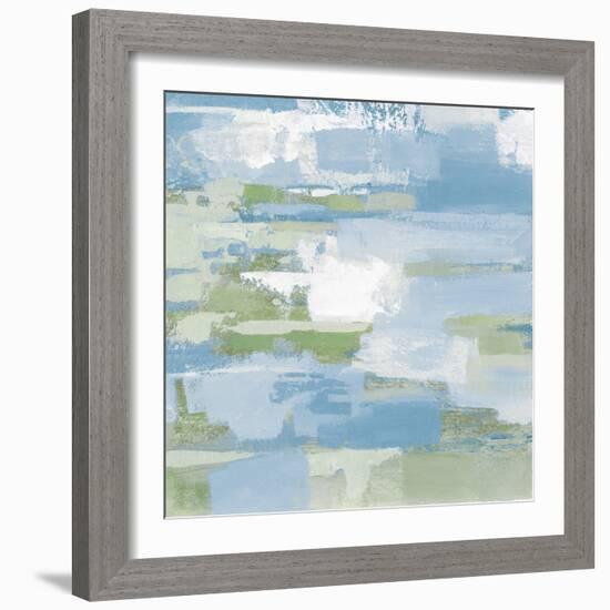 Urban Walkway III Blue and Green-Silvia Vassileva-Framed Art Print