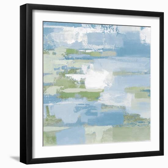 Urban Walkway III Blue and Green-Silvia Vassileva-Framed Art Print