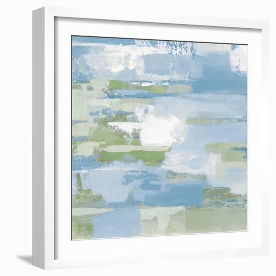 Urban Walkway III Blue and Green-Silvia Vassileva-Framed Art Print