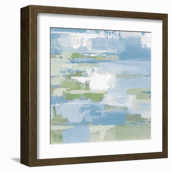 Urban Walkway III Blue and Green-Silvia Vassileva-Framed Art Print