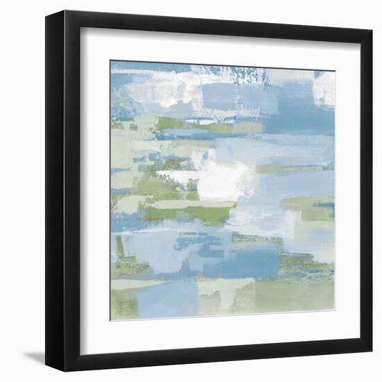 Urban Walkway III Blue and Green-Silvia Vassileva-Framed Art Print