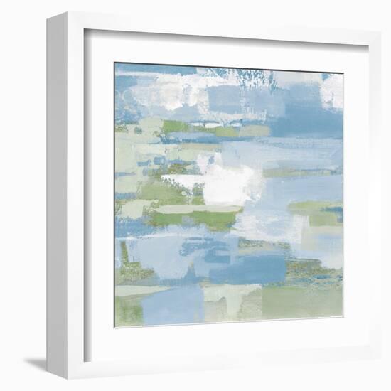 Urban Walkway III Blue and Green-Silvia Vassileva-Framed Art Print