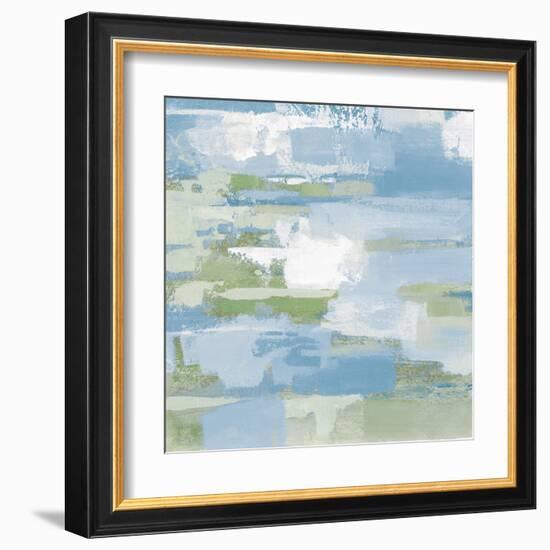 Urban Walkway III Blue and Green-Silvia Vassileva-Framed Art Print