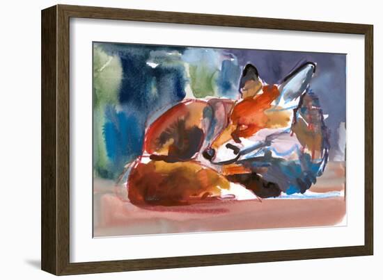 Urban Wild, 2022, (mixed media on paper)-Mark Adlington-Framed Giclee Print