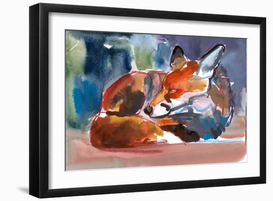 Urban Wild, 2022, (mixed media on paper)-Mark Adlington-Framed Giclee Print