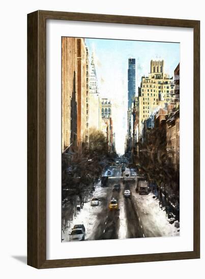 Urban Winter Street-Philippe Hugonnard-Framed Giclee Print