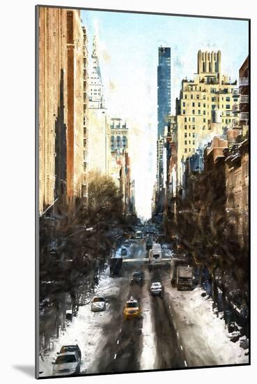 Urban Winter Street-Philippe Hugonnard-Mounted Giclee Print