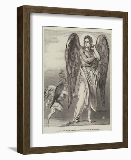 Uriel and Satan-Benjamin Robert Haydon-Framed Giclee Print