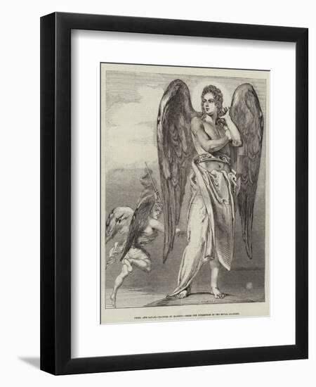 Uriel and Satan-Benjamin Robert Haydon-Framed Giclee Print