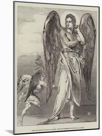 Uriel and Satan-Benjamin Robert Haydon-Mounted Giclee Print