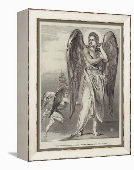 Uriel and Satan-Benjamin Robert Haydon-Framed Premier Image Canvas