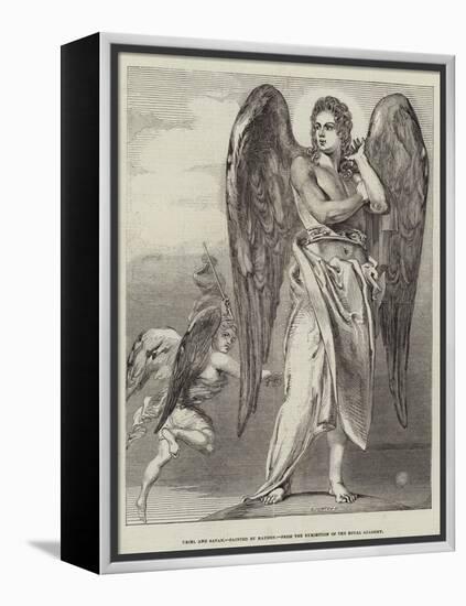 Uriel and Satan-Benjamin Robert Haydon-Framed Premier Image Canvas