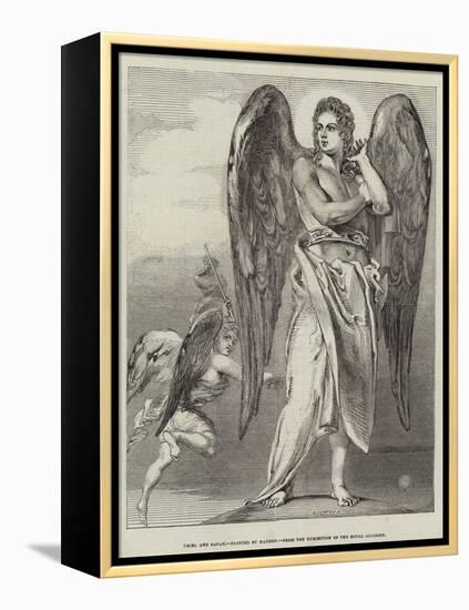 Uriel and Satan-Benjamin Robert Haydon-Framed Premier Image Canvas