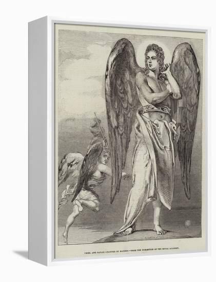 Uriel and Satan-Benjamin Robert Haydon-Framed Premier Image Canvas