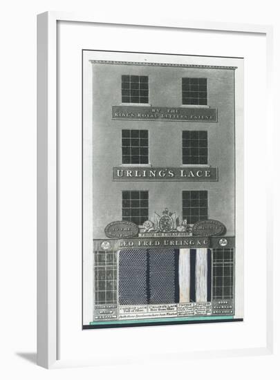 Urling's Retail Lace House, London-null-Framed Giclee Print