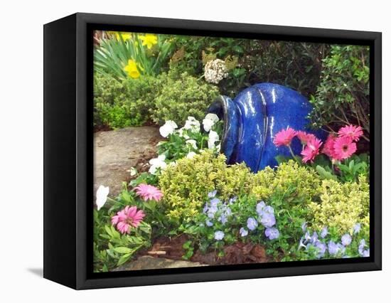 Urn & Flowers-Herb Dickinson-Framed Premier Image Canvas