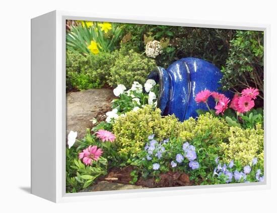 Urn & Flowers-Herb Dickinson-Framed Premier Image Canvas