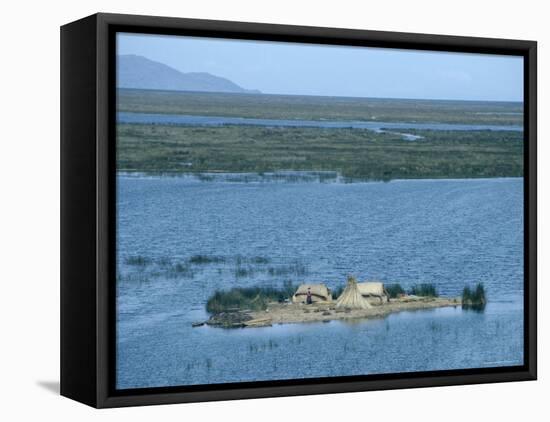 Uros Indian Floating Village, Lake Titicaca-null-Framed Premier Image Canvas