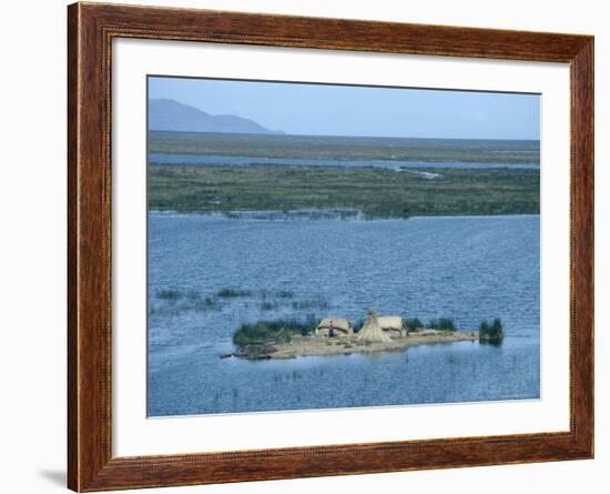 Uros Indian Floating Village, Lake Titicaca-null-Framed Photographic Print