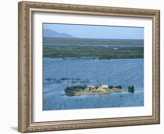 Uros Indian Floating Village, Lake Titicaca-null-Framed Photographic Print