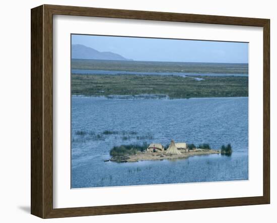 Uros Indian Floating Village, Lake Titicaca-null-Framed Photographic Print