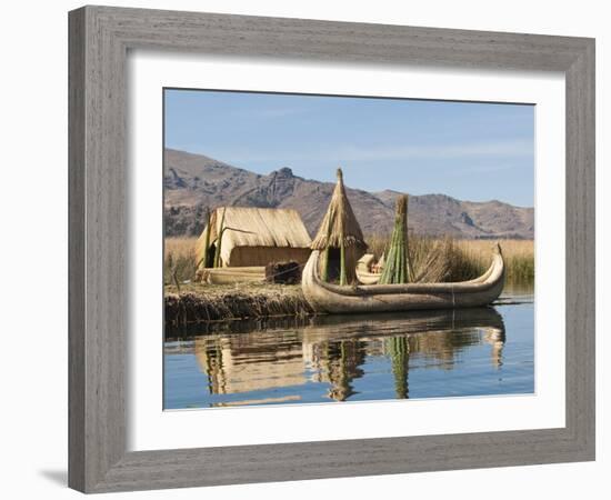 Uros Island, Lake Titicaca, Peru, South America-Michael DeFreitas-Framed Photographic Print