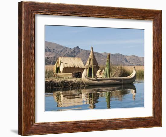 Uros Island, Lake Titicaca, Peru, South America-Michael DeFreitas-Framed Photographic Print