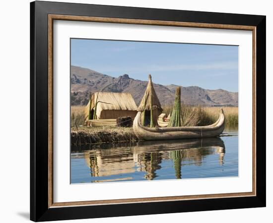 Uros Island, Lake Titicaca, Peru, South America-Michael DeFreitas-Framed Photographic Print