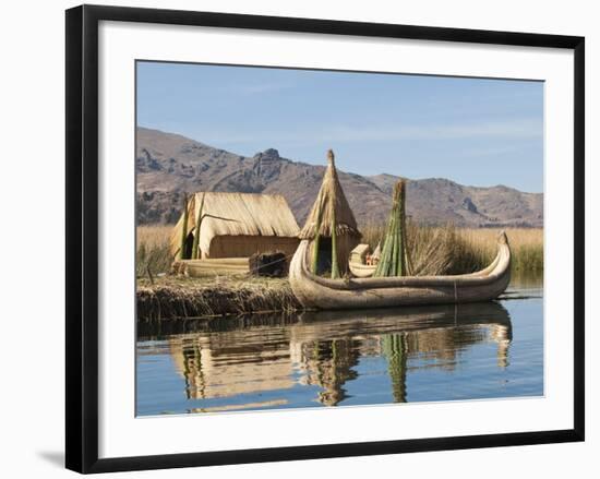 Uros Island, Lake Titicaca, Peru, South America-Michael DeFreitas-Framed Photographic Print