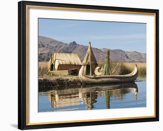 Uros Island, Lake Titicaca, Peru, South America-Michael DeFreitas-Framed Photographic Print