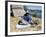 Uros (Urus) Woman Grinding Corn, Islas Flotantas, Reed Islands, Lake Titicaca, Peru, South America-Tony Waltham-Framed Photographic Print