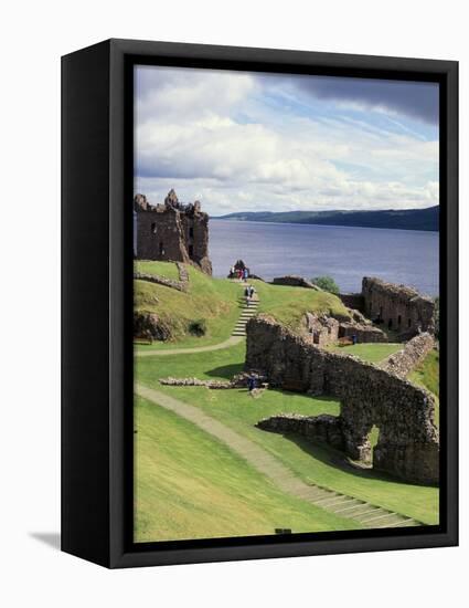 Urquhart Castle, Loch Ness, Scotland, United Kingdom-Geoff Renner-Framed Premier Image Canvas