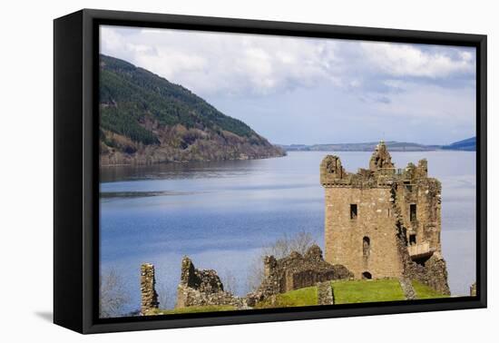Urquhart Castle on Loch Ness in Scotland the Home of the Clan Grant, and the Place of the Most Sigh-photographhunter-Framed Premier Image Canvas