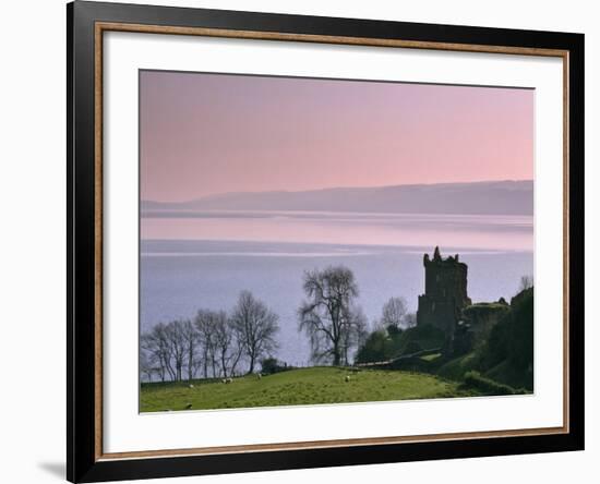 Urquhart Castle, Strone Point on the North-Western Shore of Loch Ness, Inverness-Shire-Nigel Blythe-Framed Photographic Print