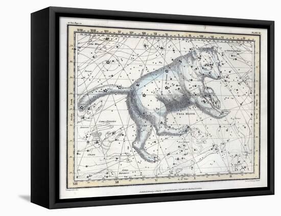 Ursa Major Constellation, 1822-Science Source-Framed Premier Image Canvas