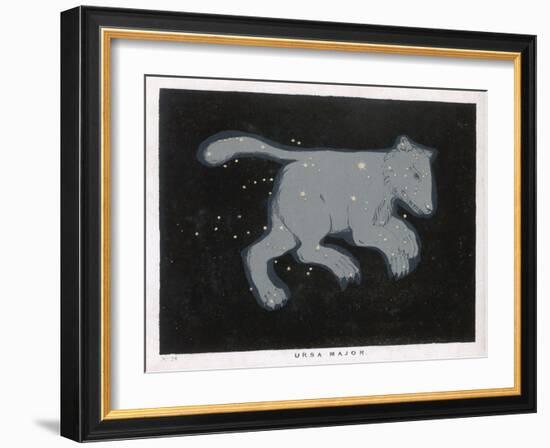 Ursa Major: The Constellation is Composed at First Sight of Seven Conspicuous Stars-Charles F. Bunt-Framed Art Print