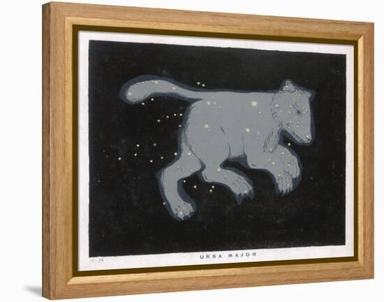 Ursa Major: The Constellation is Composed at First Sight of Seven Conspicuous Stars-Charles F. Bunt-Framed Stretched Canvas