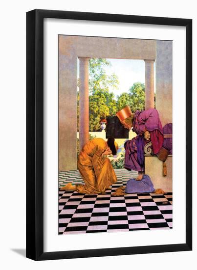 Ursula and the King-Maxfield Parrish-Framed Art Print