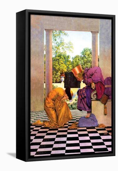 Ursula and the King-Maxfield Parrish-Framed Stretched Canvas