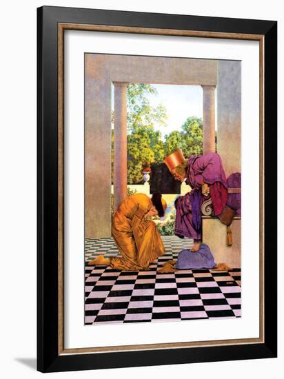Ursula and the King-Maxfield Parrish-Framed Art Print