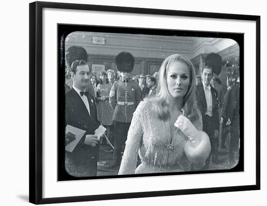 Ursula Andress Black & White-British Pathe-Framed Giclee Print