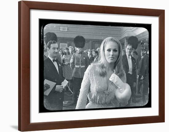 Ursula Andress Black & White-British Pathe-Framed Giclee Print