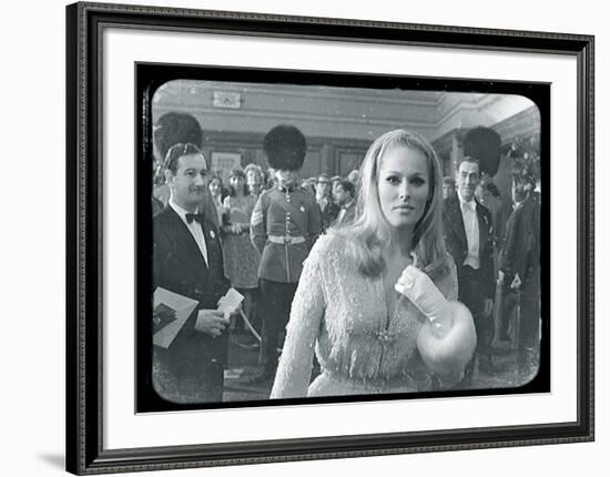 Ursula Andress Black & White-British Pathe-Framed Giclee Print